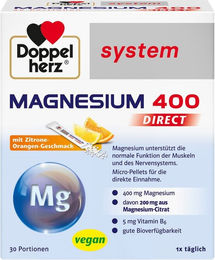 Doppelherz Magnesium 400 Direct System Pellets 30 Stück – Bild 1 von 1