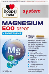 Doppelherz Magnesium 500 Citrat Depot System Tabletten – Bild 1 von 1
