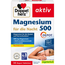 Doppelherz Magnesium 500 für die Nacht Tabletten 30 Stück – Bild 1 von 1