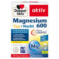 Produktbild von Doppelherz Magnesium 600 mg Tabletten vegan glutenfrei laktosefrei 30 Stück