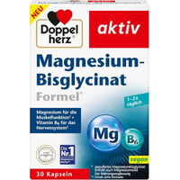 Produktbild von Doppelherz Magnesium-Bisglycinat Kapseln Vegan 30 Stück