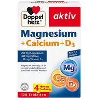 Produktbild von Doppelherz Magnesium Calcium D3 Aktiv Tabletten 120 Stück