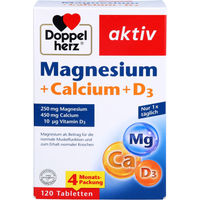 Produktbild von Doppelherz Magnesium Calcium D3 Aktiv Tabletten 120 Stück