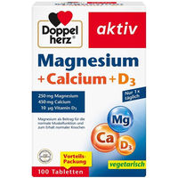 Produktbild von Doppelherz Magnesium Calcium D3 Tabletten 100 Stück für Erwachsene