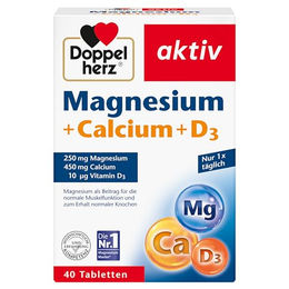 Doppelherz Magnesium Calcium D3 Tabletten glutenfrei und laktosefrei – Bild 1 von 4
