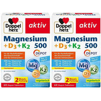 Produktbild von Doppelherz Magnesium + D3 + K2 500 Tabletten
