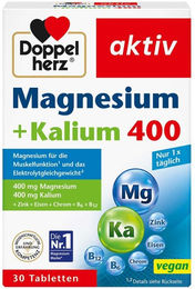 Doppelherz Magnesium + Kalium 400 Tabletten 30 Stück – Bild 1 von 2