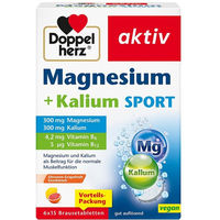 Produktbild von Doppelherz Magnesium + Kalium Sport Brausetabletten Zitrone 90 Stück