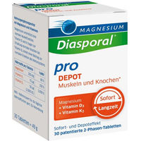 Produktbild von Doppelherz Magnesium Tabletten vegan glutenfrei laktosefrei zuckerfrei 30 Stück