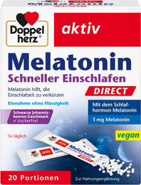 Doppelherz Melatonin Direct Pellets vegan glutenfrei laktosefrei 20 Stück – Bild 1 von 1