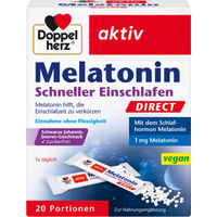 Produktbild von Doppelherz Melatonin Direct Pellets vegan glutenfrei laktosefrei 20 Stück
