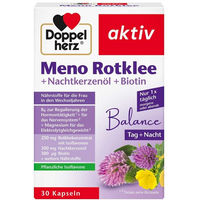 Produktbild von Doppelherz Meno Rotklee Nachtkerzenöl und Biotin Kapseln 30 Stück