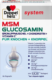 Doppelherz MSM Glucosamin System Kapseln mit Vitamin C und Mangan – Bild 1 von 2
