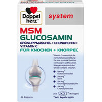 Produktbild von Doppelherz MSM Glucosamin System Kapseln mit Vitamin C und Mangan