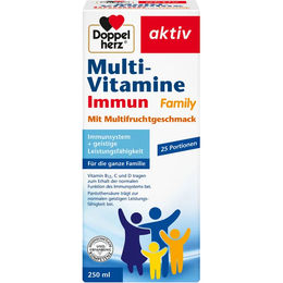 Doppelherz Multi-Vitamine Immun Family Flüssig für Erwachsene und Kinder 250 ml – Bild 1 von 2