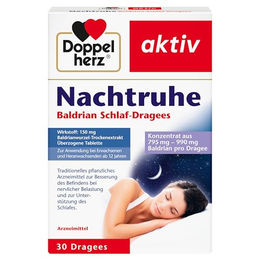 Doppelherz Nachtruhe Baldrian Dragees 30 Stück glutenfrei – Bild 1 von 3