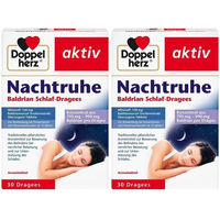 Produktbild von Doppelherz Nachtruhe Baldrian Dragees 60 Stück