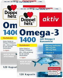 Doppelherz Omega-3 1400 Kapseln 120 Stück – Bild 1 von 2