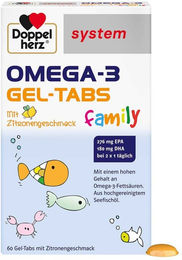 Doppelherz Omega-3 Family Lutschtabletten für Kinder und Erwachsene 60 Stück – Bild 1 von 1