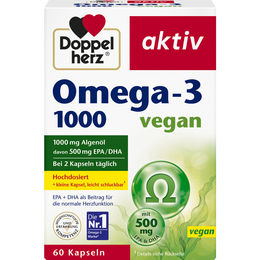 Doppelherz Omega-3 Kapseln vegan ohne Gelatine 60 Stück – Bild 1 von 5