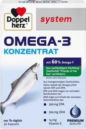 Doppelherz Omega-3 Konzentrat Kapseln für Senioren 30 Stück – Bild 1 von 2