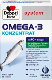 Doppelherz Omega-3 Konzentrat Kapseln für Senioren 60 Stück – Bild 1 von 2
