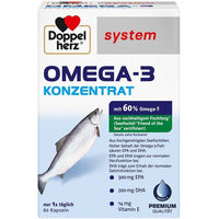Produktbild von Doppelherz Omega-3 Konzentrat Kapseln für Senioren 60 Stück
