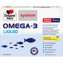 Doppelherz Omega-3 Liquid 450 ml – Bild 1 von 2