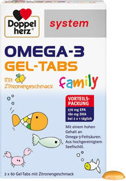 Doppelherz Omega-3 Lutschtabletten für Kinder und Erwachsene 120 Stück – Bild 1 von 1