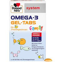 Produktbild von Doppelherz Omega-3 Lutschtabletten für Kinder und Erwachsene 120 Stück