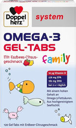 Doppelherz Omega-3 Lutschtabletten für Kinder und Erwachsene 120 Stück – Bild 1 von 2
