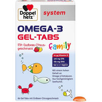 Produktbild von Doppelherz Omega-3 Lutschtabletten für Kinder und Erwachsene 60 Stück