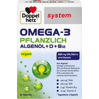 Produktbild von Doppelherz Omega-3 pflanzlich Kapseln vegan für Schwangere und Stillende 60 Stück