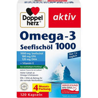 Produktbild von Doppelherz Omega-3 Seefischöl 1000 Kapseln 120 Stück
