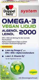 Doppelherz Omega-3 Vegan Liquid 2000 Algenöl und Leinöl 100 ml – Bild 1 von 3