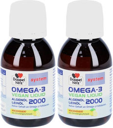 Doppelherz Omega-3 Vegan Liquid 2000 Algenöl und Leinöl Flüssig vegan – Bild 1 von 1