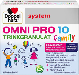 Doppelherz Omni Pro 10 Family System Trinkgranulat Pulver für Kinder und Erwachsene 20 Stück – Bild 1 von 2