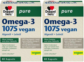 Doppelherz pure Omega-3 1075 vegan Kapseln ohne Gelatine – Bild 1 von 1