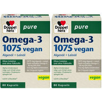 Produktbild von Doppelherz pure Omega-3 1075 vegan Kapseln ohne Gelatine