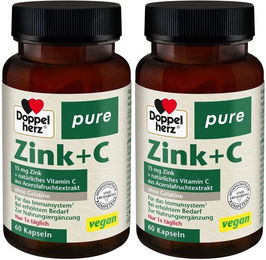 Doppelherz pure Zink + C Kapseln vegan mit Bisglycinat und natürlichem Vitamin C – Bild 1 von 1