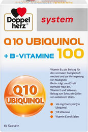 Doppelherz Q10 Ubiquinol 100 Kapseln 60 Stück laktosefrei und glutenfrei – Bild 1 von 2