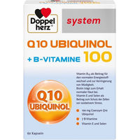 Produktbild von Doppelherz Q10 Ubiquinol 100 Kapseln 60 Stück laktosefrei und glutenfrei