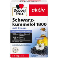 Produktbild von Doppelherz Schwarzkümmelöl 1800 mg Kapseln 50 Stück