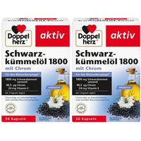 Produktbild von Doppelherz Schwarzkümmelöl mit Chrom und Vitamin E Kapseln