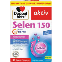 Produktbild von Doppelherz Selen 150 2-Phasen Depot Tabletten 45 Stück