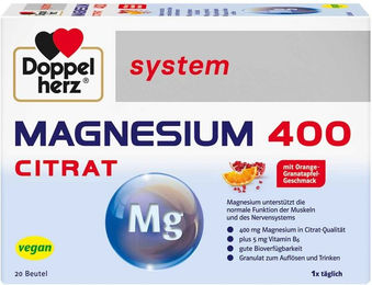 Doppelherz system Magnesium 400 Citrat Pulver vegan – Bild 1 von 1