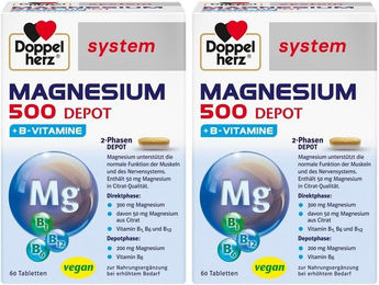 Doppelherz system Magnesium 500 Depot Tabletten 120 Stück – Bild 1 von 1