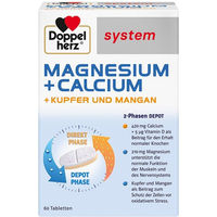 Produktbild von Doppelherz system Magnesium Calcium Kupfer Mangan Tabletten 60 Stück für Erwachsene