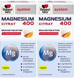 Doppelherz system Magnesium Citrat 400 Brausetabletten – Bild 1 von 1