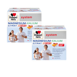 Doppelherz system Magnesium + Kalium Citrat Granulat Pulver für Erwachsene 2x40 Portionen – Bild 1 von 1